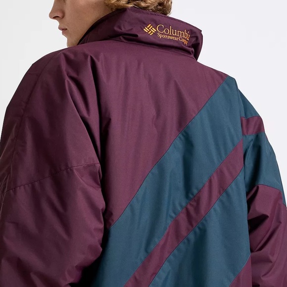 Vintage Retro Rare Columbia Sideline Black Cherry Parka Jacket - Picture 4 of 14